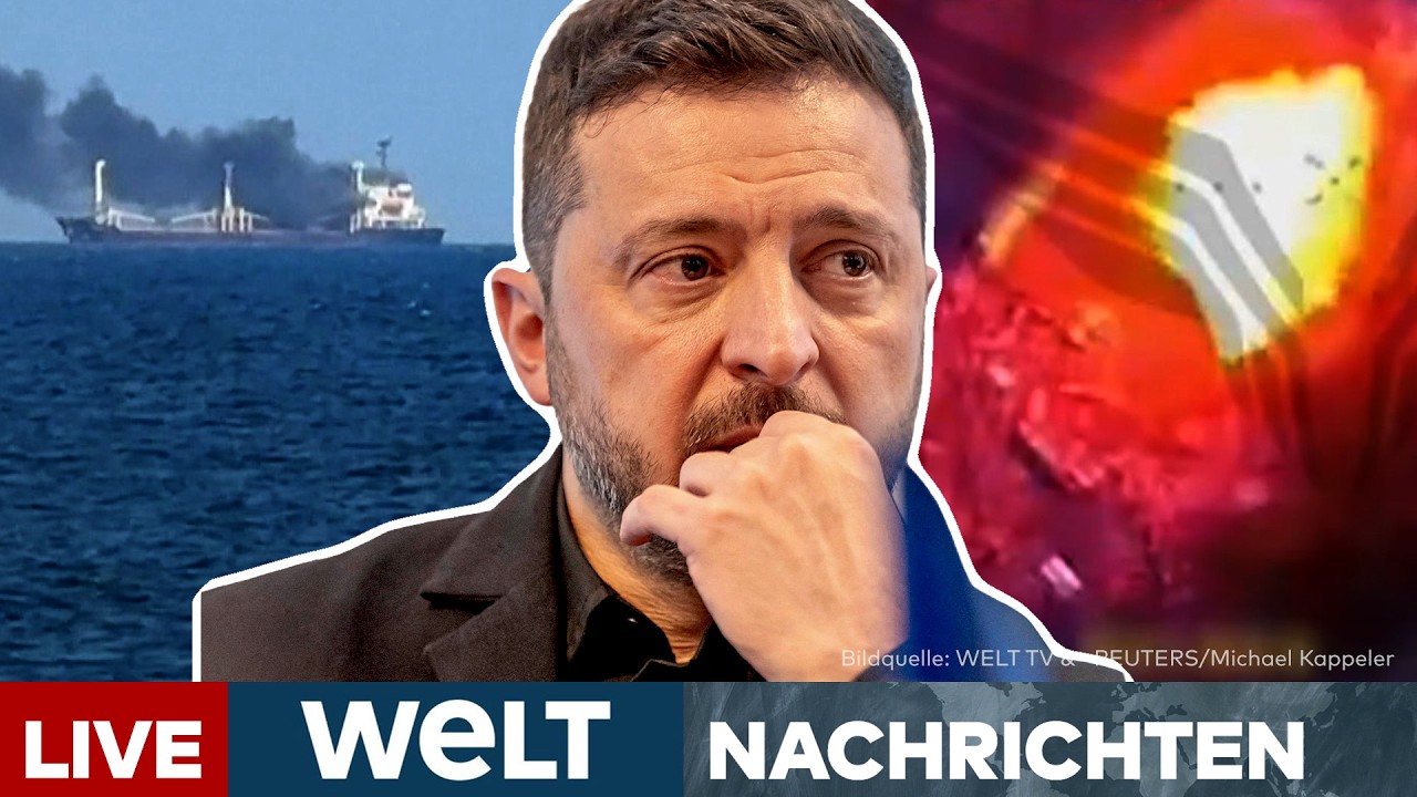 UKRAINE-KRIEG: Schlag gegen Putins Kriegsflotte! Ukrainische Drohnen krachen auf Russland ein | LIVE
