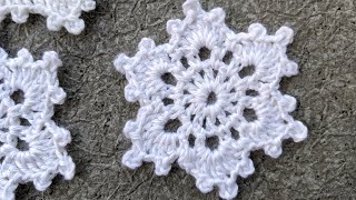Crochet Lace Snowflake Tutorial