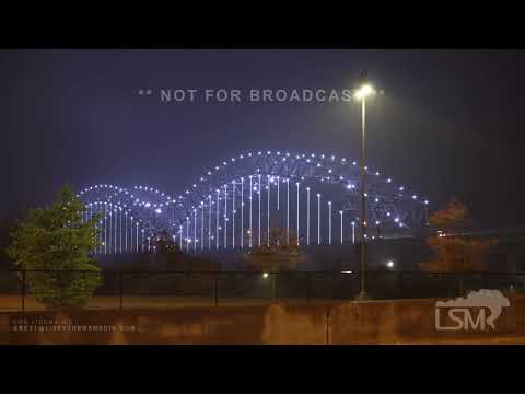 12-08-2022 Memphis, TN - Pouring Rainfall - Wet I240 - People Leaving FedEx Forum