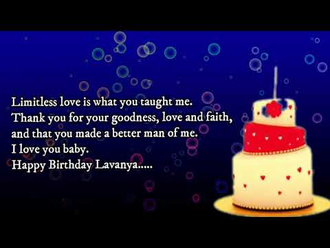 Happy Birthday Wishes Lavanya - Birthday Messages Lavanya Status