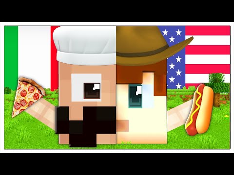 METÁ CASA ITALIANA CONTRO METÁ CASA AMERICANA! - Minecraft ITA