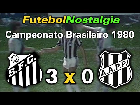 Santos 3 x 0 Ponte Preta - 10-05-1980 ( Campeonato Brasileiro )