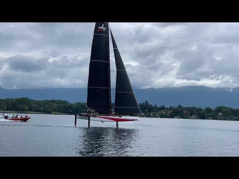 TF35 boat zero hits the water