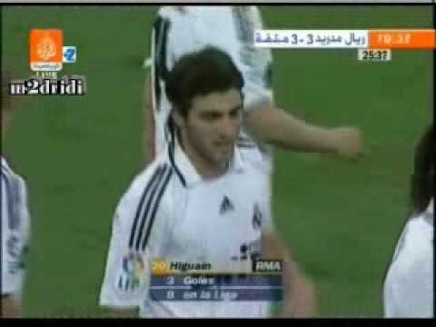 real madrid 4 Vs 3 malaga Liga 2008-2009