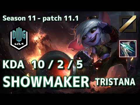 【韓国サーバー/C1】DK Showmaker トリスターナ(Tristana) VS ビクター(Viktor) MID - Patch11.1 KR Ranked【LoL】
