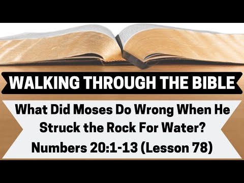 What Did Moses Do Wrong When He Struck the Rock For Water? [Numbers 20:1-13][Lesson 78][WTTB]