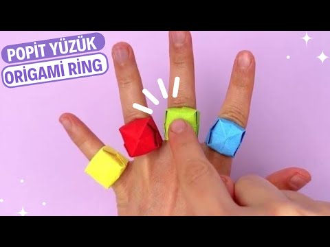 Origami Pop it Ring | Paper Ring Making | What Is Made Of Paper?