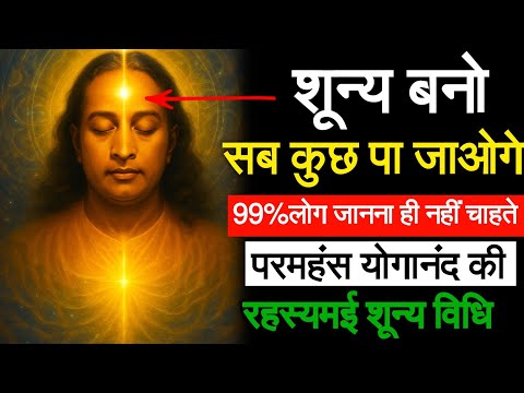 शून्य बनो-सब कुछ पा लोगे। 99% लोग तो जानना ही नहीं चाहते।#paramhansayogananda #zeromeditation
