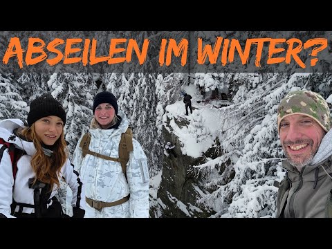 Abseilen im Winter? | Einfach mal was schönes machen mit Eka, @Diese.emma.official und Sebo