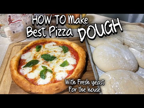 How to Make Perfect PIZZA DOUGH With FRESH YEAST (For Home)