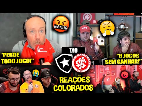REAÇÕES dos COLORADOS FURIOSOS com a DERROTA - BOTAFOGO 1X0 INTERNACIONAL [REACT BRASILEIRÃO 2024]