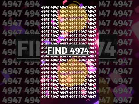 search the number 4974 🧐 #riddlejourney #numbergame #shorts