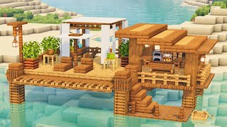 Minecraft 4K | How to Build a Beach Hut