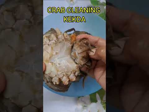 CRAB CLEANING #kekda #cooking