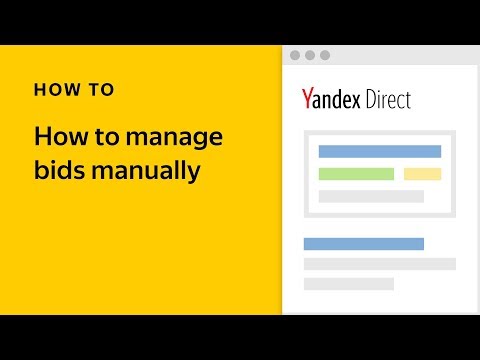 How to manage bids manually