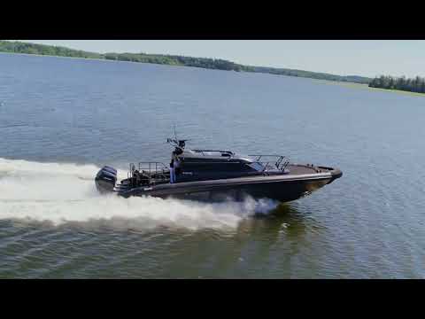 The Marell M12 RIB All black edition with 3x Mercury Verado V12 600 hp