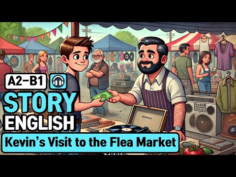 Story English | A2–B1 | Kevin’s Visit to the Flea Market | Learn English Through Story Listening