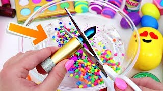 MIXING RANDOM THINGS INTO CLEAR SLIME! What Will Happen To The SLIME??