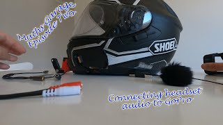 How To Edit Audio for Motovlogs: Connecting Headset (Cardo) Audio to GoPro - Maths Garage Episode 2