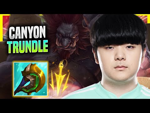 CANYON PERFECT GAME WITH TRUNDLE! - DK Canyon Plays Trundle JUNGLE vs Lee Sin! | Season 2022