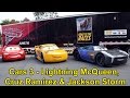 Lightning McQueen Cruz Ramirez Jackson Storm From Disney Pixar Cars 3 Appear At Walt Disney World