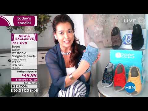 Bzees Daisy Washable Slingback Sandal