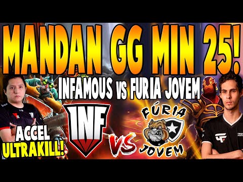 INFAMOUS vs FURIA JOVEM [BO2] - Mandan GG Min 25! "Accel UltraKill" -  BTS PRO SERIES 8 DOTA 2