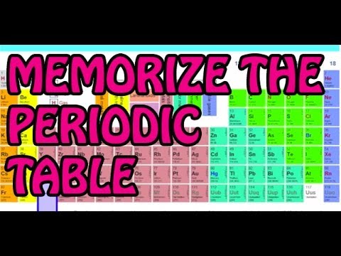 lyrics periodic arsenic song antimony table to  Memory Periodic  Memorize  Table Memory  Table How Periodic