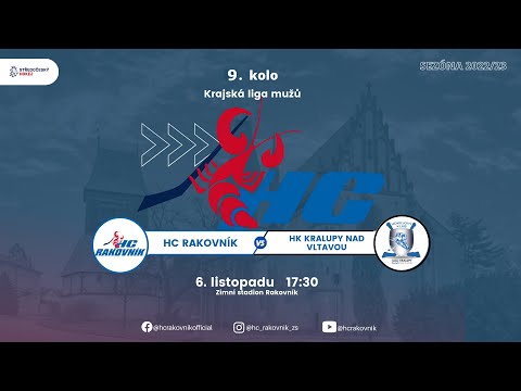 HC Rakovník vs. HK Kralupy nad Vltavou"  8:0 -- 9.kolo KLM  6.11.2022 Zkrácený záznam z utkání.