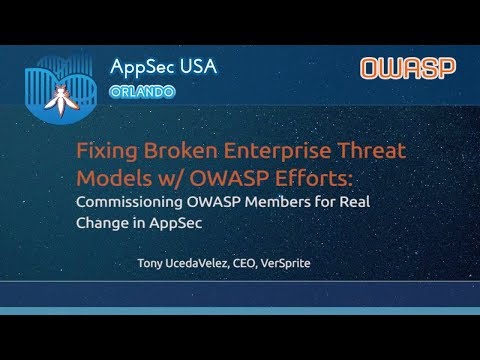 Image thumbnail for talk Keynote - Fixing Threat Models with OWASP Efforts
