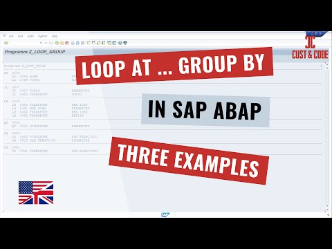 LOOP AT GROUP BY in SAP ABAP - 3 Examples [english]