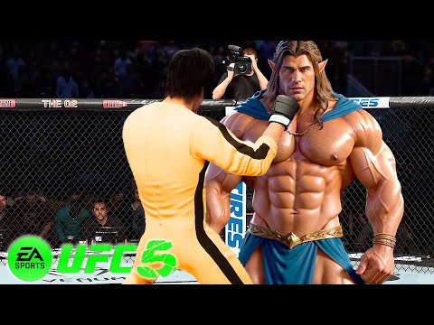 🐲 Bruce Lee vs. Elf God (EA sports UFC 5) 🐲 #bruceleeufc