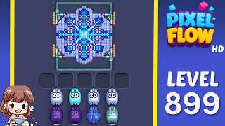 Pixel Flow Level 899 Solution Walkthrough