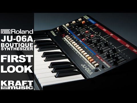 Roland JU-06A Boutique Series Synthesizer Module with K-25m Keyboard 2019 - Present - Black image 6