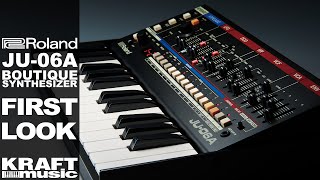 Video thumbnail for Roland JU-06A Boutique Synthesizer - First Look with Scott Tibbs by Kraft Music