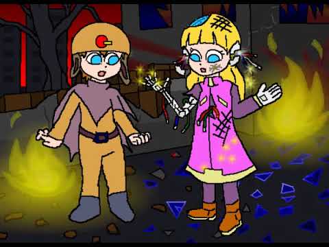 Typhon and Broken Reploid Alouette MMZ