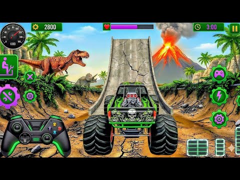 Monster Truck Mega Ramp Stunt Impossible Drive - Car Stunt Racing Game - Android Gameplay #272