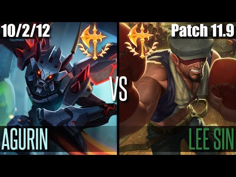 AGURIN KHA'ZIX vs LEE SIN | EUW CHALLENGER | 11.9
