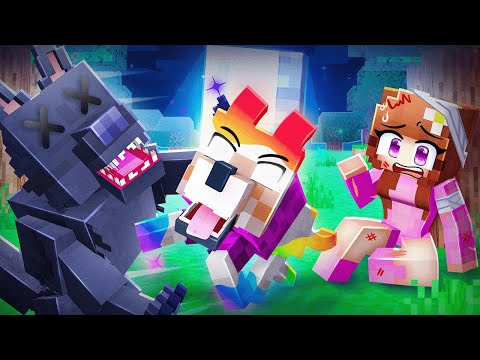 Playing as a PROTECTIVE OP RAINBOW DOG in Minecraft!