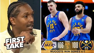 FIRST TAKE | Murray & Jokic are best clutch duo in league - Lou Williams on Nuggets eliminate Lakers