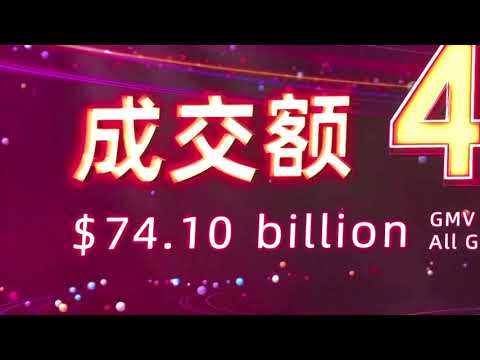 阿里巴巴單日銷售額突破740億元 (Alibaba's Singles Day sales top $74 billion)