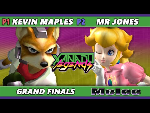 Xanadu Legends GRAND FINALS - Kevin Maples (Fox) Vs. mr jones (Peach) Smash Melee - SSBM
