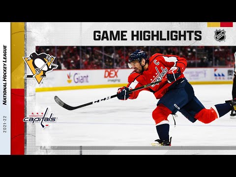 Penguins @ Capitals 11/14/21 | NHL Highlights