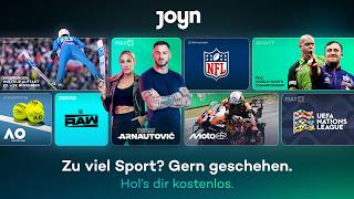 Fußball, Tennis, Darts, Motor- oder Wintersport – Jetzt kostenlos auf JOYN strea