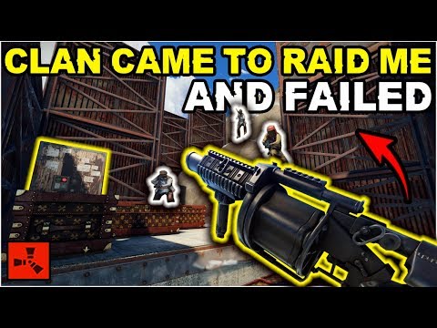 Salty Clan Came To RAID My Solo ARMOURED CAVE BASE! - Rust Solo Survival