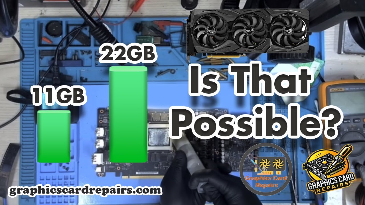 Asus Strix RTX 2080 Ti Memory Upgrade from 11GB to 22GB