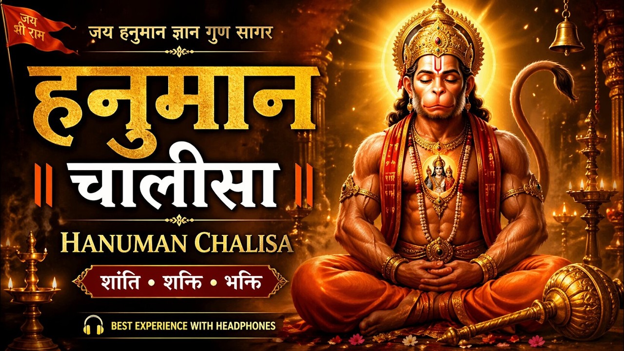 हनुमान चालीसा | Hanuman Chalisa | Divine Peace & Power | मन को शांति और शक्ति देने वाला पाठ