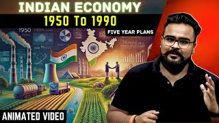 INDIAN ECONOMY 1950 to 1990 class 12 ONE SHOT | GAURAV JAIN