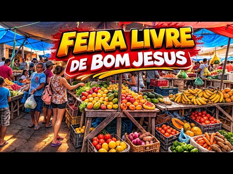 FEIRA LIVRE DE BOM JESUS RN | Tradição, cultura e produtos fresquinhos!