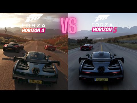 Forza Horizon 4 VS Forza Horizon 5 | Direct comparison | ✨10-Year Anniversary✨ Origins Story | XSX🎮